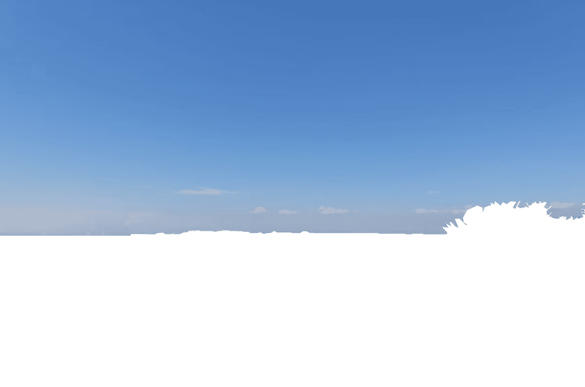 Sky over the Piedmont hills